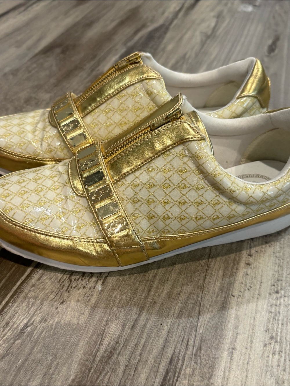 Baby Phat Women’s 7.5 Gold Casual Streetwear Shoes